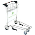 Good selling Four wheels hand brake stainless steel airport carts for luggage